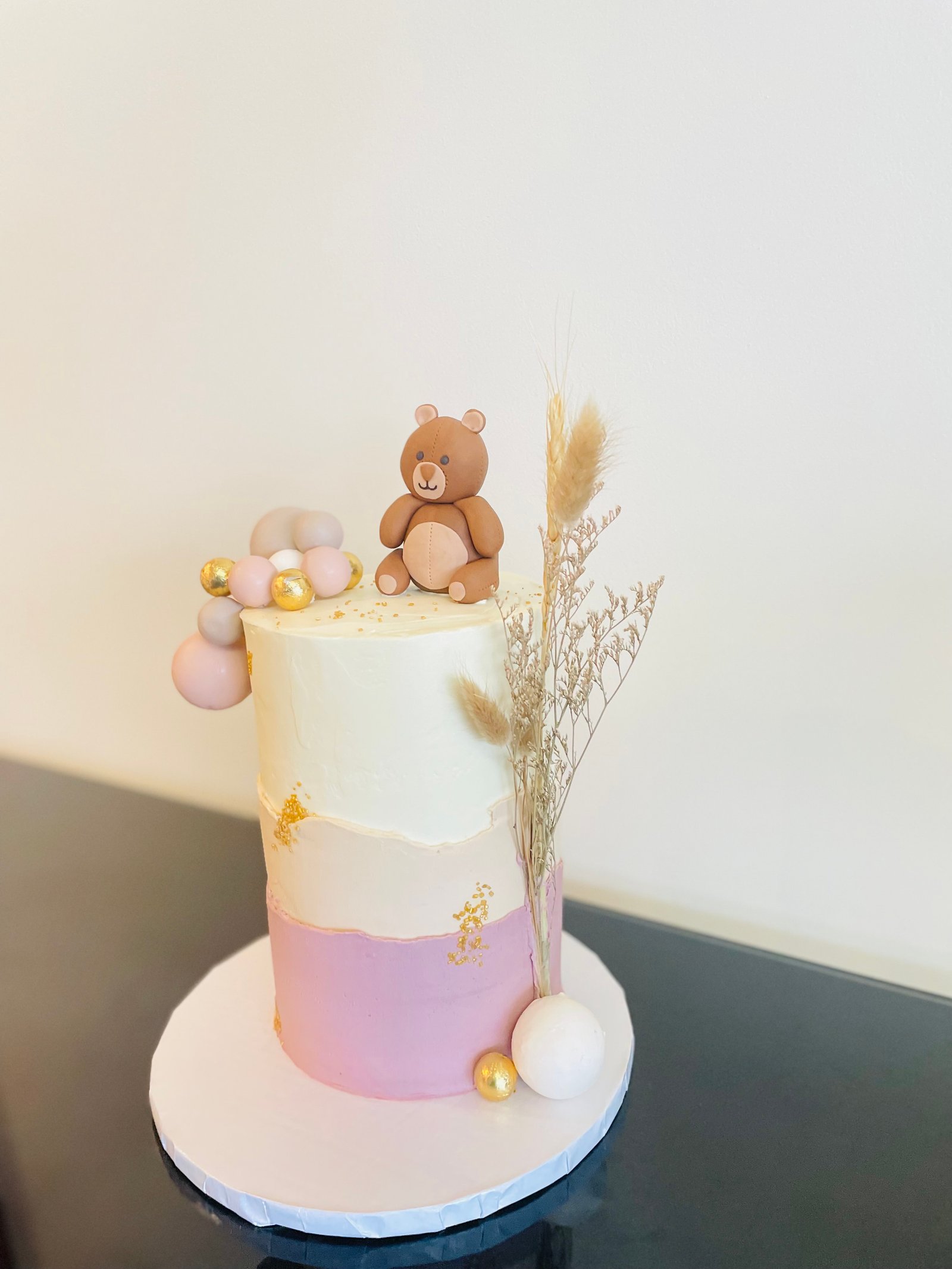 Teddy bear birthday cake