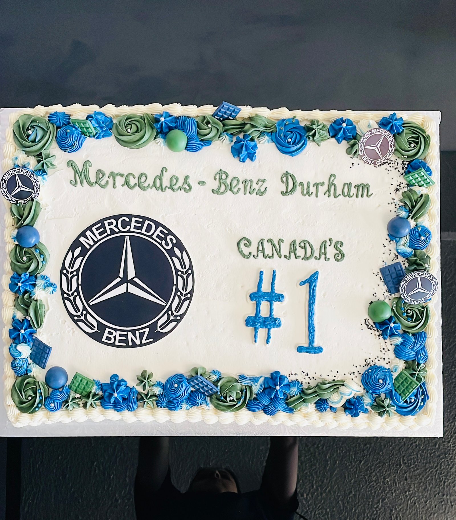 Mercedes-Benz branded corporate cake